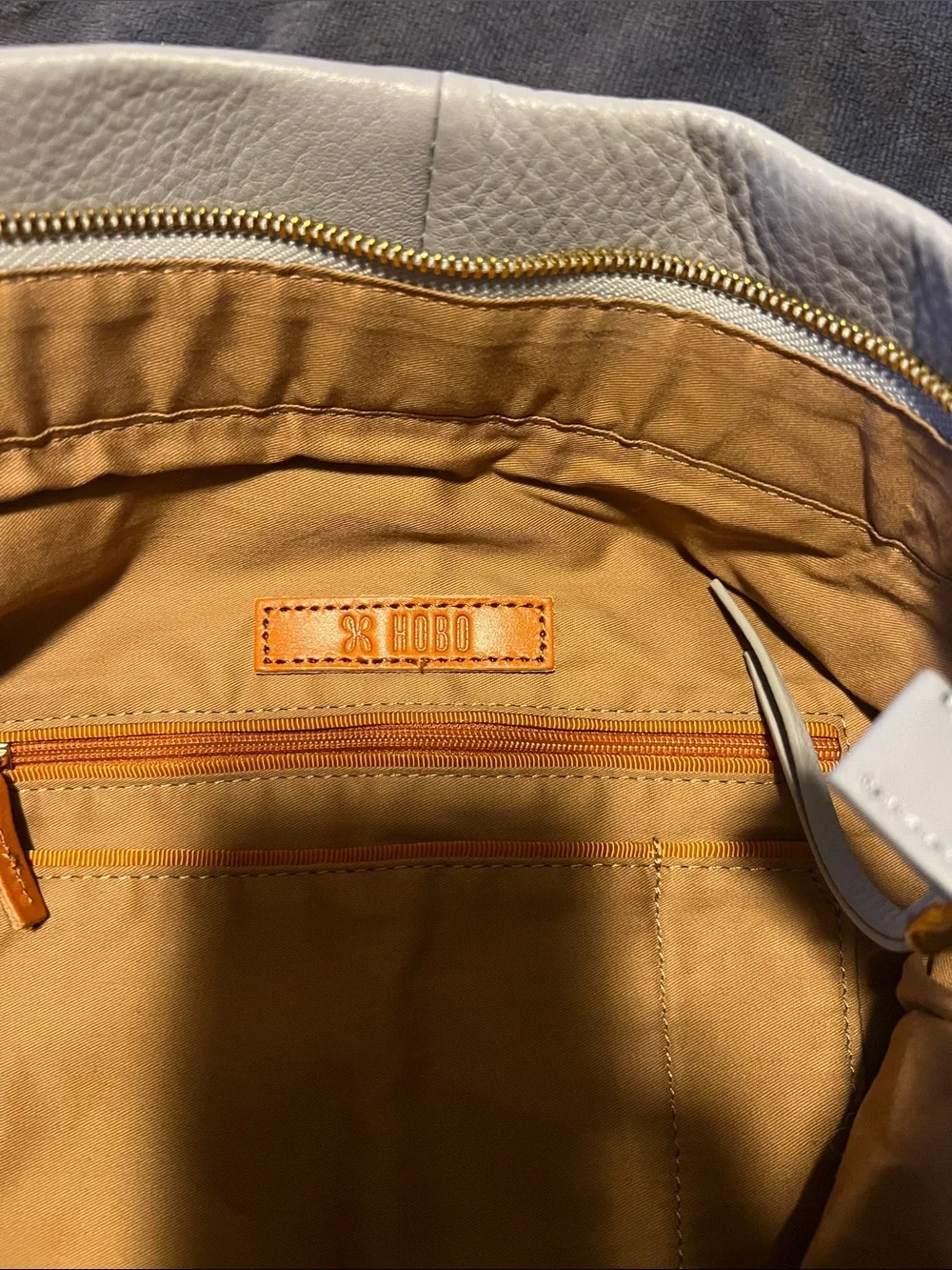 HOBO Gray-Blue Harley Hobo Bag